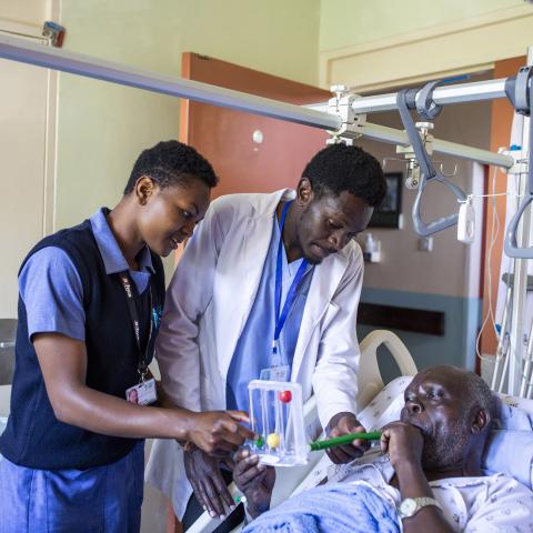 Nursing students in Kenya.