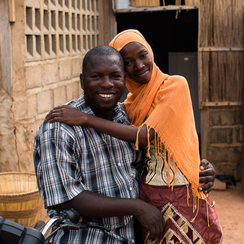 Newlyweds in Ouagadougou