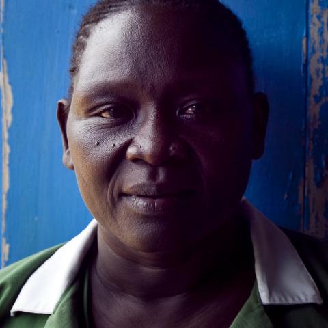 Health worker in South Sudan