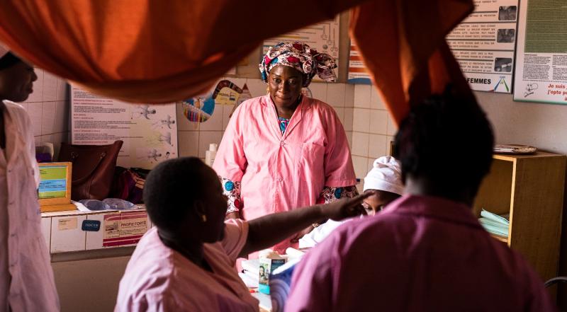 health workers in Burkina Faso