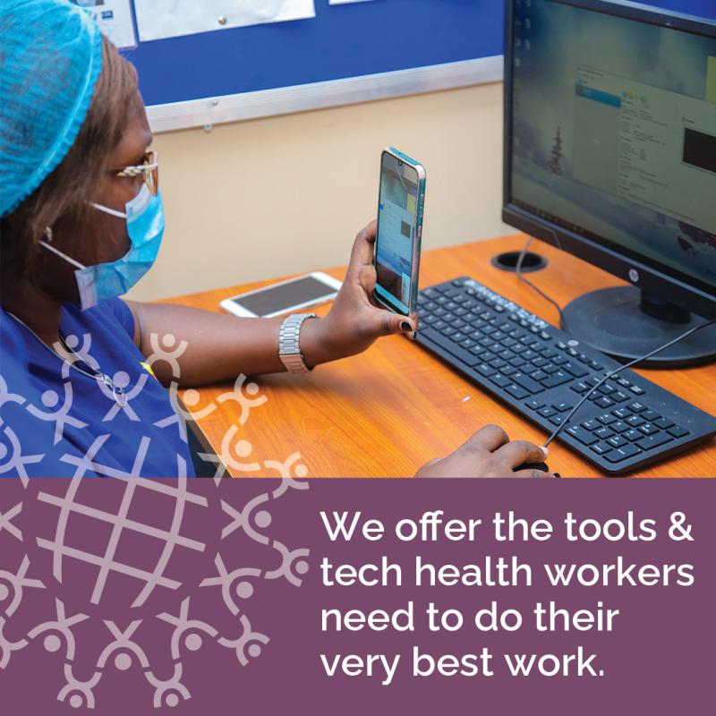 In 2022, our programs helped keep health workers informed with up-to-the-minute data and