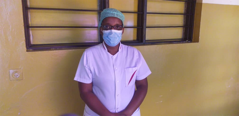 Midwife Theodosie Umugirwa.