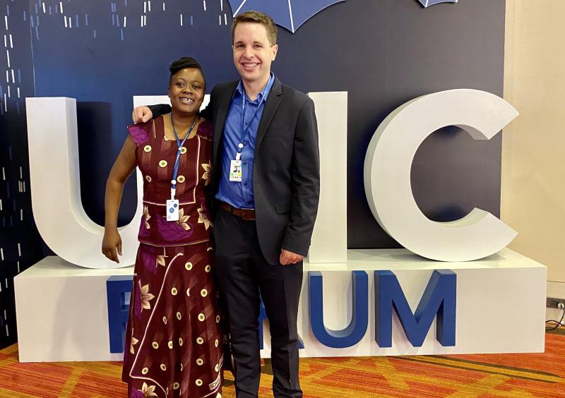 Margaret Odera and Vince Blaser at PMAC 2020.