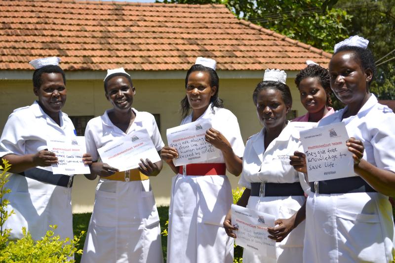 nurses at Butabika National Referral Hospital in Kampala, Uganda