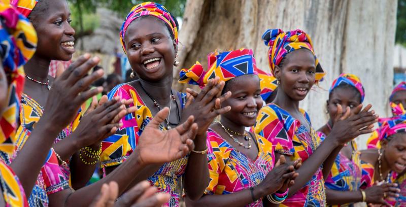 Young women in Senegal. PHOTO BY JONATHAN TORGOVNIK/REPORTAGE BY GETTY IMAGES