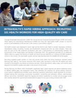 IntraHealth's Rapid Hiring Approach in Namibia