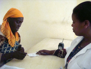 pharmacist and client