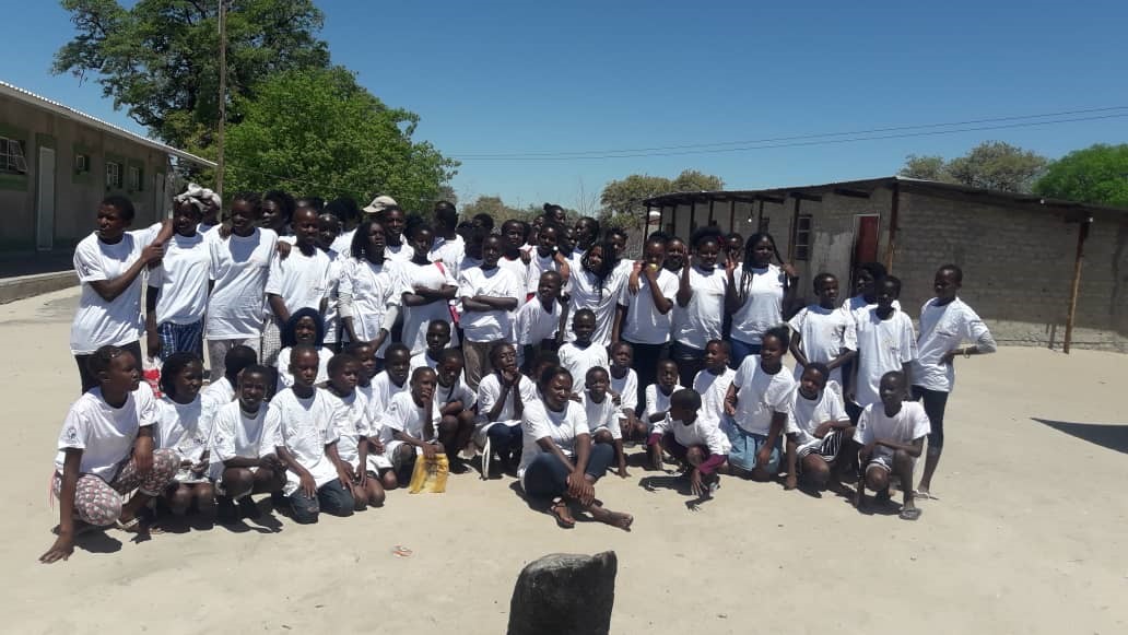 Adolescent girls and young women at Omuukwiyugwemanya Combined School, Oshikoto region in December 2018. Photo by Dr. Samson Ndhlovu for IntraHealth International.